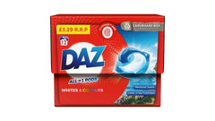 DAZ All-in-1 PODs Washing Liquid Capsules, 12 Washes, Whites & Colours