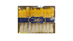 Miniature rock candy with stick