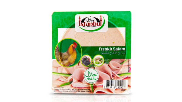 Istanbul Sliced Chicken Salami with Pistachio 200gr