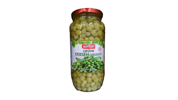 Yurttan green peas boiled 580g