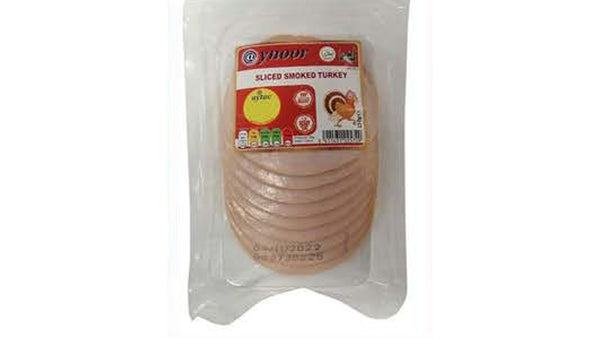 بوقلمون دودی ورقه شده آینور