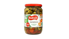Bodrum hot cornichons 680g