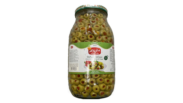 Al Ahlam Green Olives Stuffed with Pepper