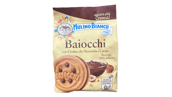 بیسکویت Mulino Bianco Baiocchi با فندق و کاکائو 260 گرم