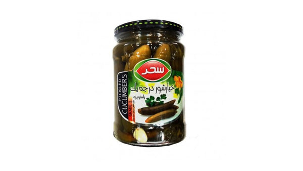 Sahar first grade pickled cucumber amount 630 grams