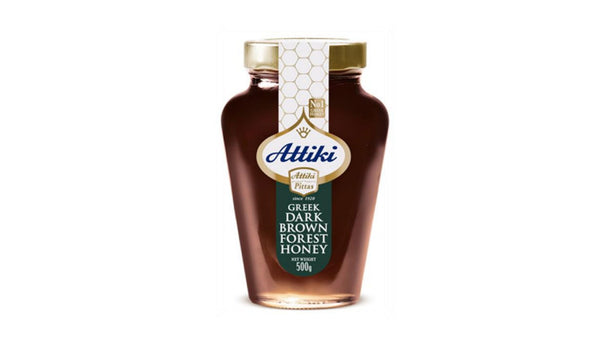 Attiki greek dark brown forest honey 500g