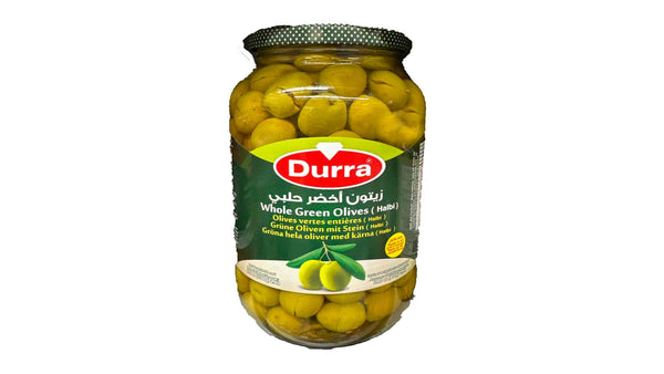 Durra Whole green olives 800g