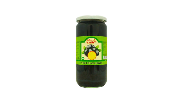 Village Pitted Black Olives 700g