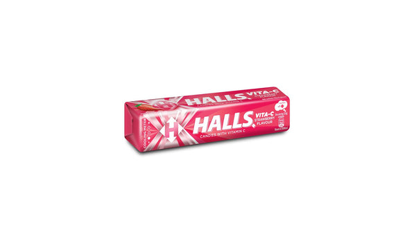 Halls Strawberry Flavoured Candy with Vitamin C 34gr
