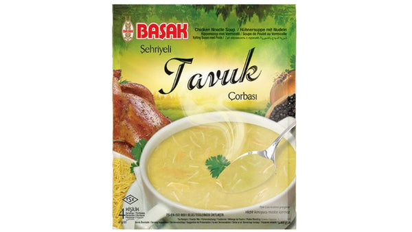 سوپ رشته فرنگی مرغ باساک