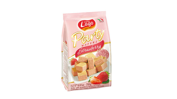 Lago strawberry wafer 250g