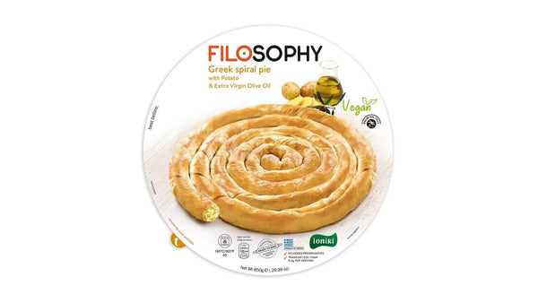 پای اسپیرال یونانی Filosophy با سیب زمینی و روغن زیتون فوق بکر 850 گرم