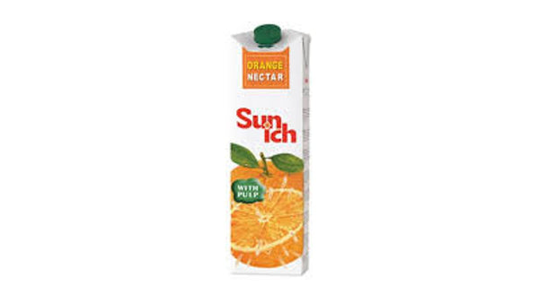 Orange juice with pulp (without sugar) 1 liter