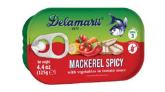 Delamaris canned tuna with vegetables weight 125 grams